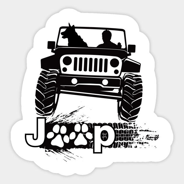Jeep dog sticker clearance